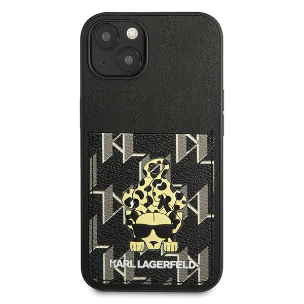 iTok webáruház - Karl Lagerfeld Karl Lagerfeld Karlimals Cardslot tok iPhone 13-hoz (fekete) 3 Karl Lagerfeld Karlimals Cardslot case for iPhone 13 (fekete)