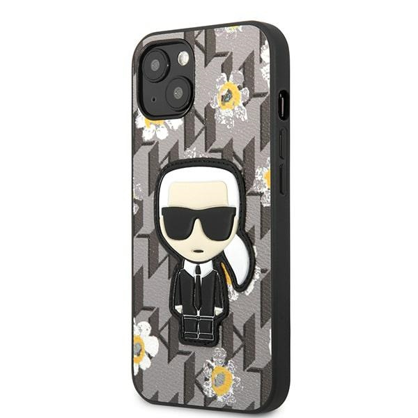 iTok webáruház - Karl Lagerfeld Karl Lagerfeld KLHCP13MPMNFIK1 Flower Ikonik Karl tok iPhone 13-hoz 2 Karl Lagerfeld KLHCP13MPMNFIK1 iPhone 13 6.1" grey/grey Flower Ikonik Karl