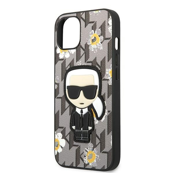 iTok webáruház - Karl Lagerfeld Karl Lagerfeld KLHCP13MPMNFIK1 Flower Ikonik Karl tok iPhone 13-hoz 6 Karl Lagerfeld KLHCP13MPMNFIK1 iPhone 13 6.1" grey/grey Flower Ikonik Karl