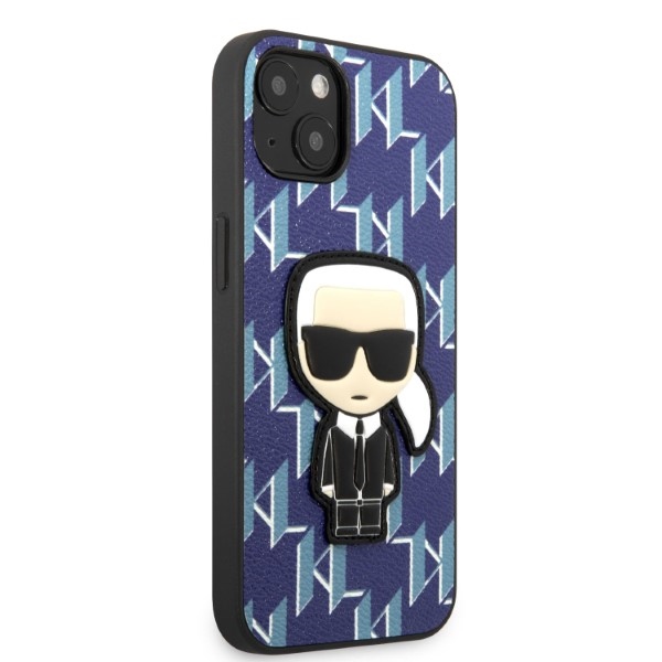 iTok webáruház - Karl Lagerfeld Karl Lagerfeld KLHCP13MPMNIKBL Monogram Ikonik Patch tok iPhone 13 6,1 hüvelykes készülékhez, kék 4 Karl Lagerfeld KLHCP13MPMNIKBL iPhone 13 6.1" hardcase blue/blue Monogram Ikonik Patch