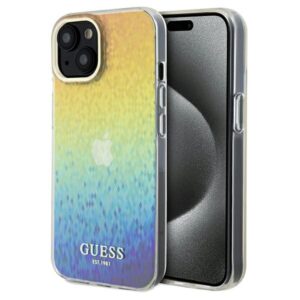 Guess IML Faceted Mirror Disco Iridescent tok iPhone 14 / 15 / 13 készülékhez (többszínű)