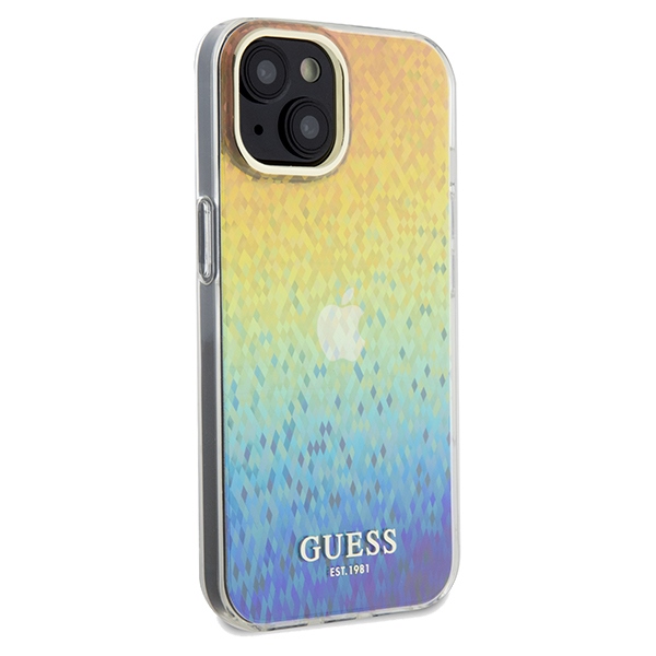 iTok webáruház - Guess Guess IML Faceted Mirror Disco Iridescent tok iPhone 14 / 15 / 13 készülékhez (többszínű) 4 Guess IML Faceted Mirror Disco Iridescent case for iPhone 14 / 15 / 13 (többszínű)