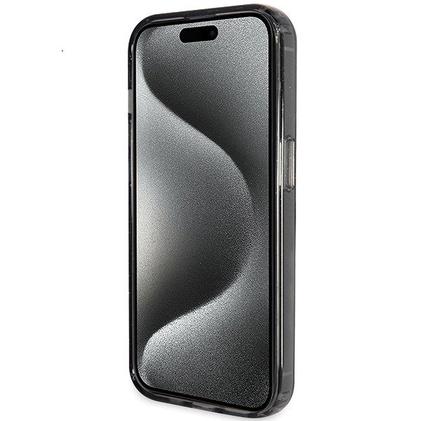 iTok webáruház - Guess Guess Ring Stand Script Glitter MagSafe tok iPhone 13/14/15 készülékhez (fekete) 5 Guess Ring Stand Script Glitter MagSafe case for iPhone 13 / 14 / 15 (fekete)