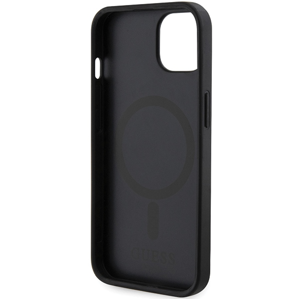iTok webáruház - Guess Guess GCube Stripes MagSafe tok iPhone 15 / 14 / 13 készülékhez (fekete) 7 Guess GCube Stripes MagSafe case for iPhone 15 / 14 / 13 (fekete)