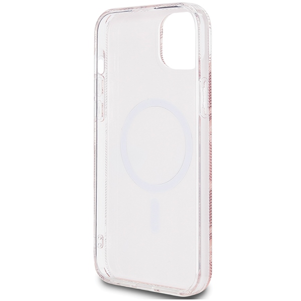 iTok webáruház - Guess Guess IML GCube MagSafe tok iPhone 15 / 14 / 13 készülékhez (rózsaszín) 7 Guess IML GCube MagSafe case for iPhone 15 / 14 / 13 (rózsaszín)