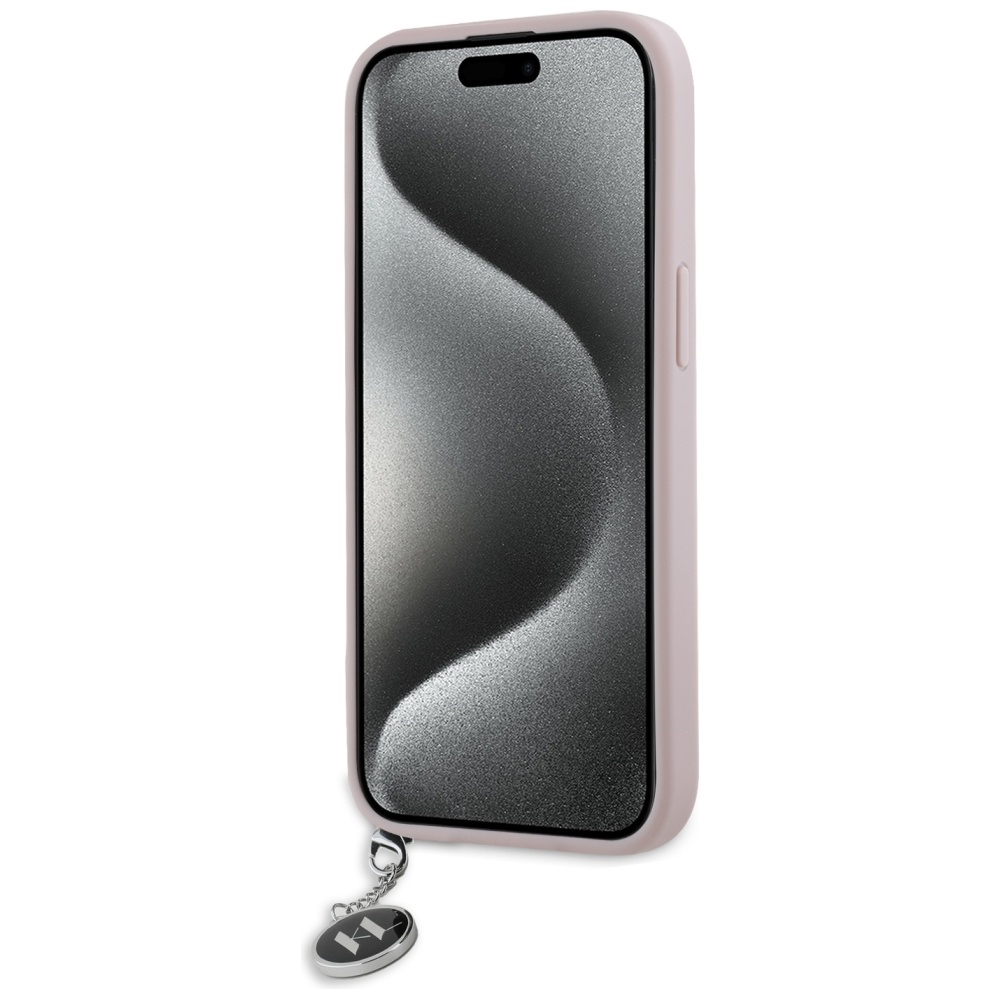 iTok webáruház - Karl Lagerfeld Karl Lagerfeld Saffiano Rhinestones & Charm tok iPhone 15 / 14 / 13 készülékekhez (rózsaszín) 5 Karl Lagerfeld Saffiano Rhinestones & Charm case for iPhone 15 / 14 / 13 (rózsaszín)