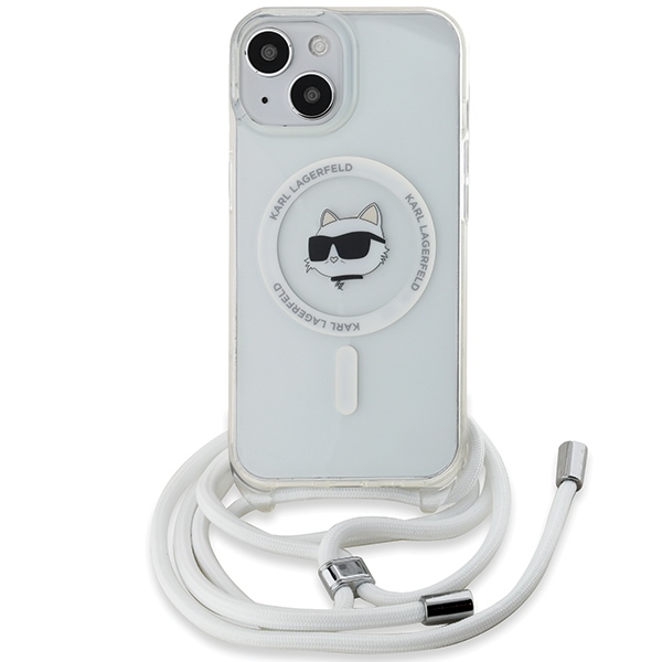 iTok webáruház - Karl Lagerfeld Karl Lagerfeld IML Choupette Head & Cord MagSafe tok iPhone 15 / 14 / 13 készülékhez (átlátszó) 2 Karl Lagerfeld IML Choupette Head&Cord MagSafe case for iPhone 15 / 14 / 13 (átlátszó)