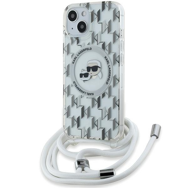 iTok webáruház - Karl Lagerfeld Karl Lagerfeld IML Crossbody Monogram Karl & Choupette Head MagSafe tok iPhone 15 / 14 / 13 készülékhez (átlátszó) 1 Karl Lagerfeld IML Crossbody Monogram Karl & Choupette Head MagSafe Case for iPhone 15 / 14 / 13 (átlátszó)
