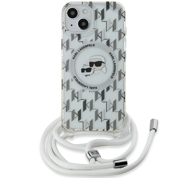 iTok webáruház - Karl Lagerfeld Karl Lagerfeld IML Crossbody Monogram Karl & Choupette Head MagSafe tok iPhone 15 / 14 / 13 készülékhez (átlátszó) 2 Karl Lagerfeld IML Crossbody Monogram Karl & Choupette Head MagSafe Case for iPhone 15 / 14 / 13 (átlátszó)