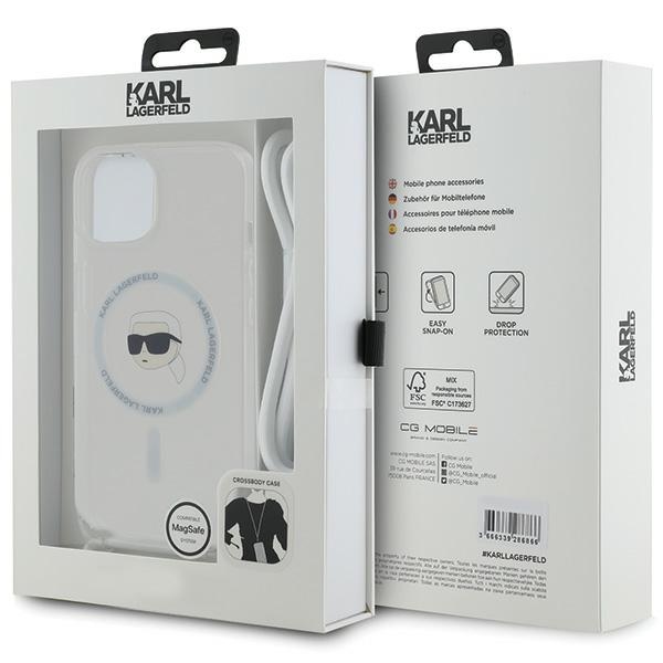 iTok webáruház - Karl Lagerfeld Karl Lagerfeld IML Karl Head MagSafe tok iPhone 15 / 14 / 13 készülékhez (átlátszó) 7 Karl Lagerfeld Crossbody IML Karl Head MagSafe case for iPhone 15 / 14 / 13 (átlátszó)