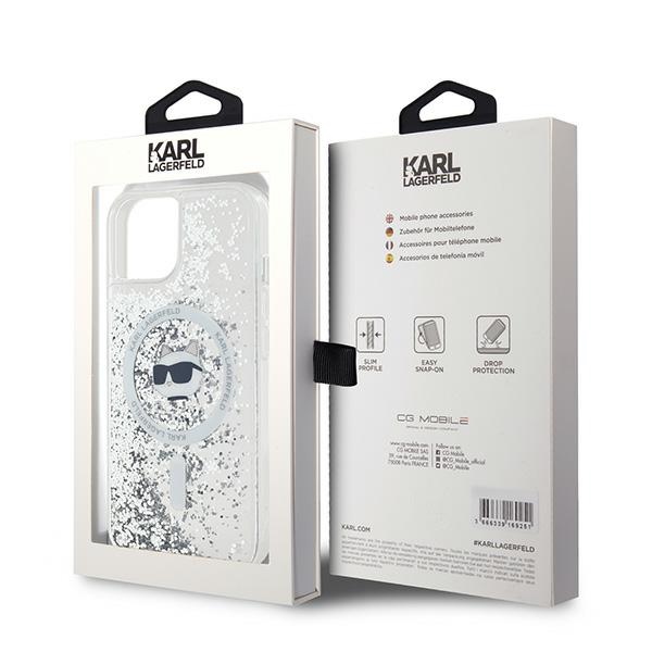 iTok webáruház - Karl Lagerfeld Karl Lagerfeld Liquid Glitter Choupette Head MagSafe tok iPhone 15 / 14 / 13 készülékekhez (átlátszó) 8 Karl Lagerfeld Liquid Glitter Choupette Head MagSafe case for iPhone 15 / 14 / 13 (átlátszó)