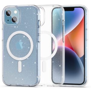 Tech-Protect FlexAir Hybrid MagSafe iPhone 13/14 tok (átlátszó csillámos)