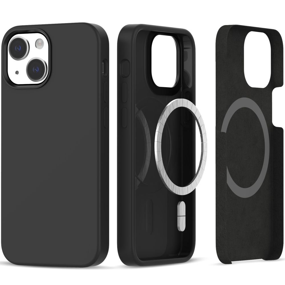 iTok webáruház - Tech-Protect Tech-Protect Silicone MagSafe tok iPhone 13 / 14 készülékhez (fekete) 1 Tech-Protect Silicone MagSafe Case for iPhone 13 / 14 (fekete)