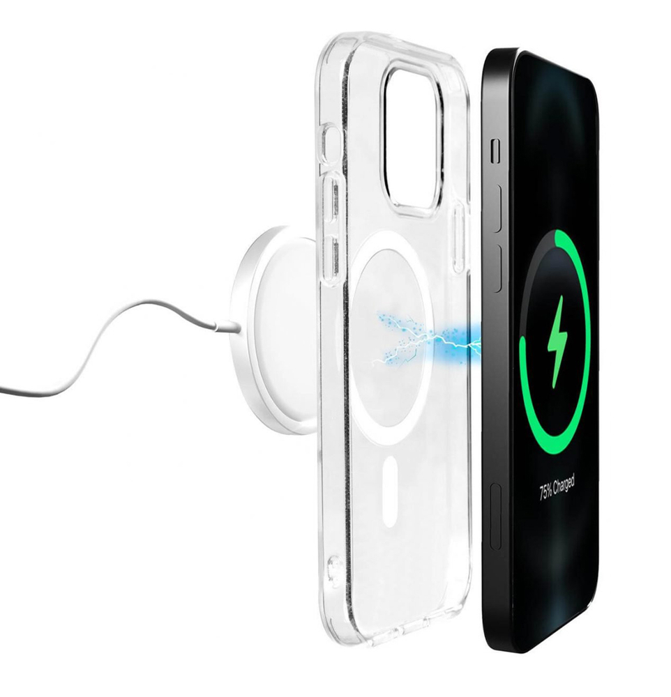 iTok webáruház - Puro Puro Lite Mag MagSafe szilikon tok iPhone 14 / 13 készülékhez (átlátszó) 3 Puro Lite Mag MagSafe Silicone Case for iPhone 14 / 13 (átlátszó)