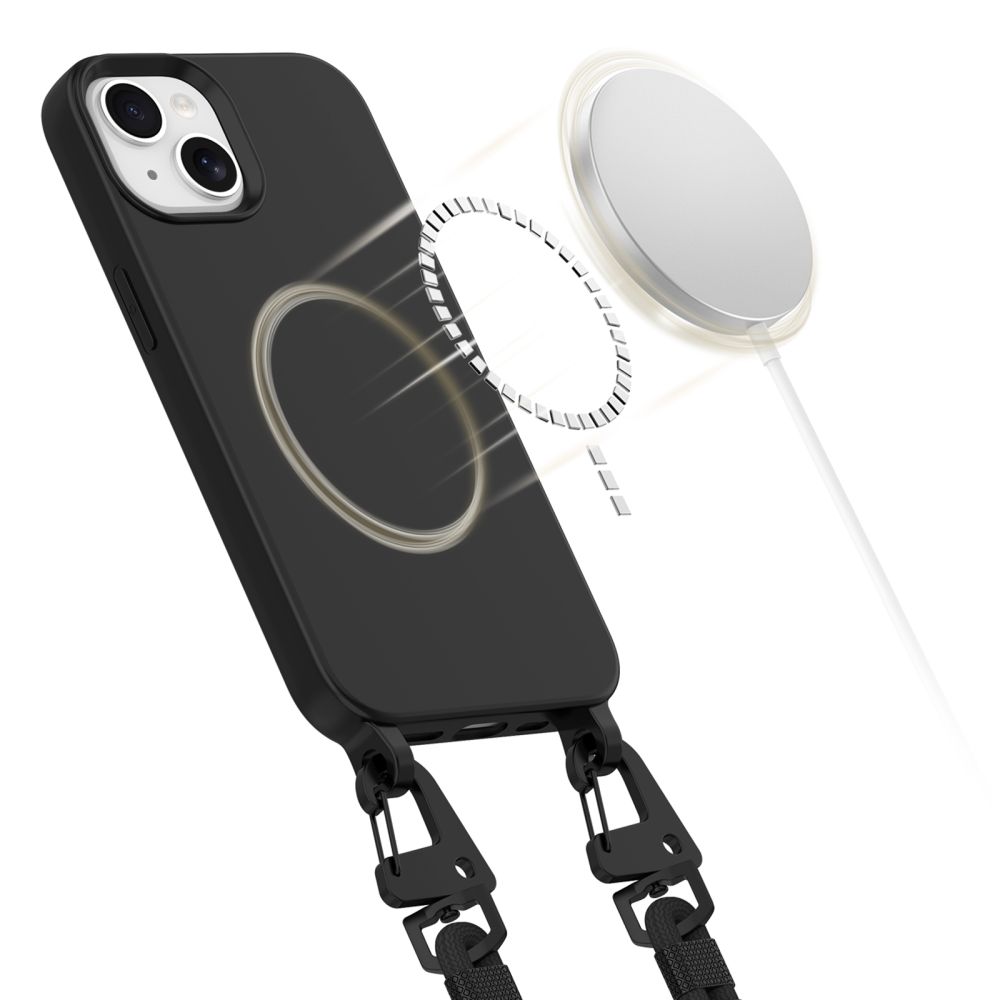 iTok webáruház - Tech-Protect Tech-Protect MagNecklace MagSafe iPhone 13 tok (fekete) 3 Tech-Protect MagNecklace MagSafe iPhone 13 Case (fekete)
