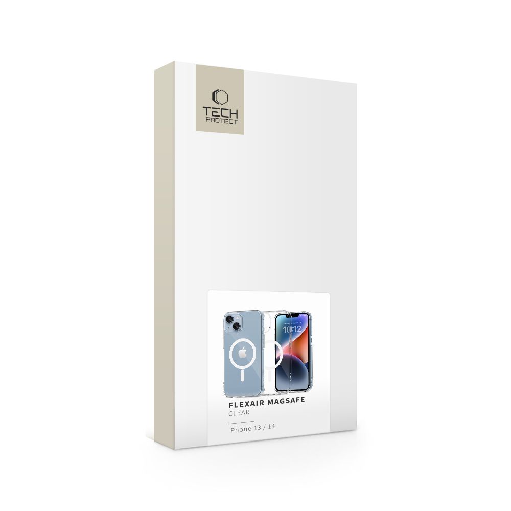 iTok webáruház - Tech-Protect Tech-Protect FlexAir MagSafe tok iPhone 13 / 14 készülékhez (átlátszó) 3 Tech-Protect FlexAir MagSafe Case for iPhone 13 / 14 (átlátszó)