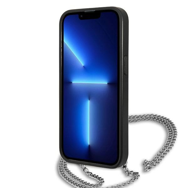iTok webáruház - Karl Lagerfeld Karl Lagerfeld Leather Textured and Chain tok iPhone 13 / 14 / 15 6,1" (fekete) 5 Karl Lagerfeld Leather Textured and Chain Case for iPhone 13 / 14 / 15 6.1" (fekete)