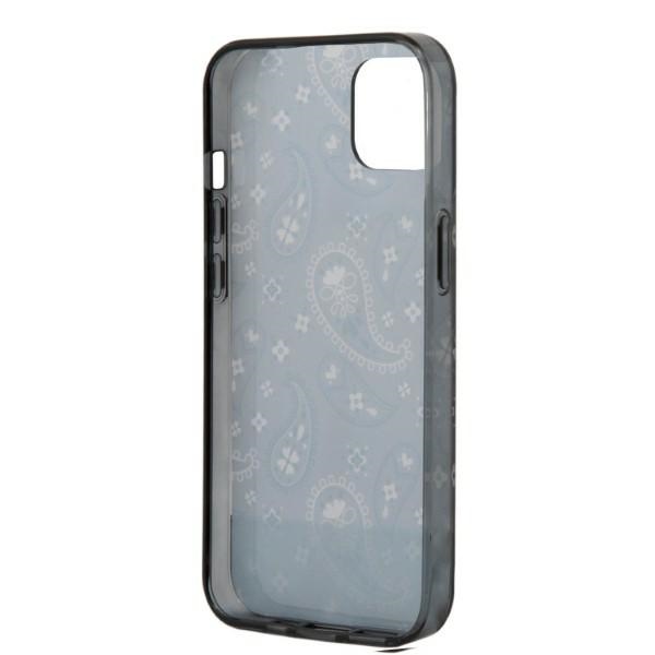 iTok webáruház - Guess Guess Bandana Paisley tok iPhone 14 / 15 / 13 6,1 hüvelykes készülékekhez (fekete) 6 Guess Bandana Paisley Case for iPhone 14 / 15 / 13 6.1" (fekete)