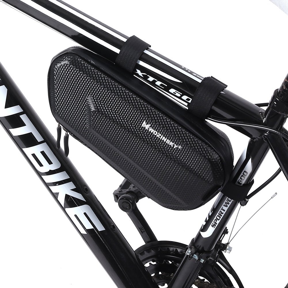 iTok webáruház - Wozinsky Wozinsky WBB10BK kerékpáros váztáska 1,5 l, fekete 1 Wozinsky Bicycle Frame Bag 1.5L Black (WBB10BK)
