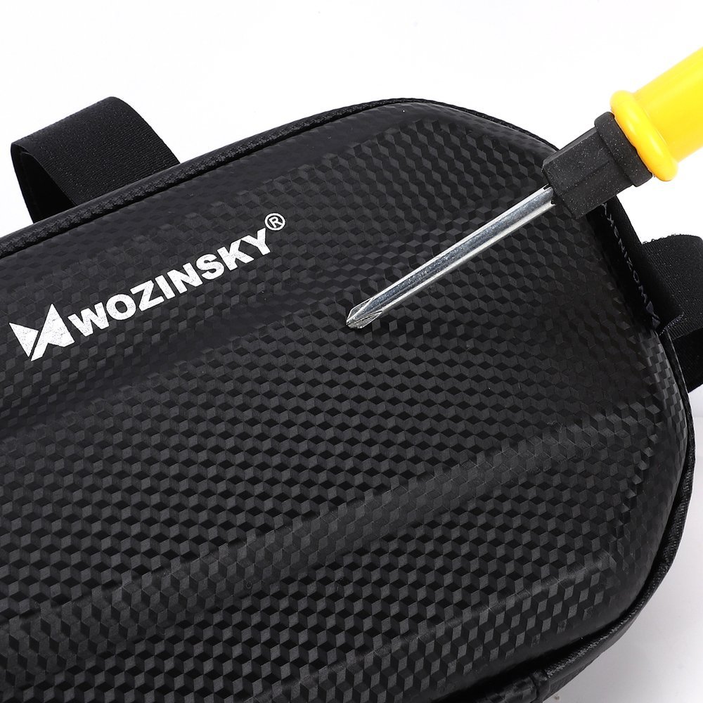 iTok webáruház - Wozinsky Wozinsky WBB10BK kerékpáros váztáska 1,5 l, fekete 5 Wozinsky Bicycle Frame Bag 1.5L Black (WBB10BK)