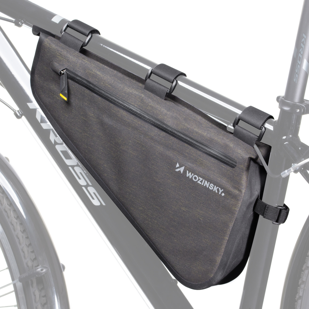 iTok webáruház - Wozinsky Wozinsky WBB15BK 3,5 literes szürke kerékpáros váztáska 1 Wozinsky Bicycle Frame Bag 3.5L Gray (WBB15BK)