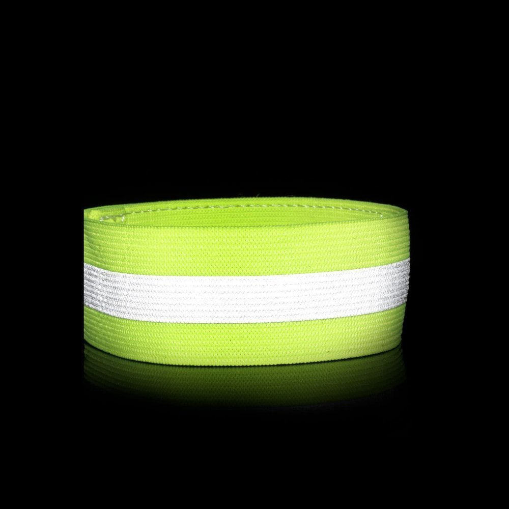 iTok webáruház - Hurtel fényvisszaverő karpánt kerékpározáshoz és futáshoz, 4 cm, narancssárga 3 Reflective armband bicycle running velcro 4cm orange