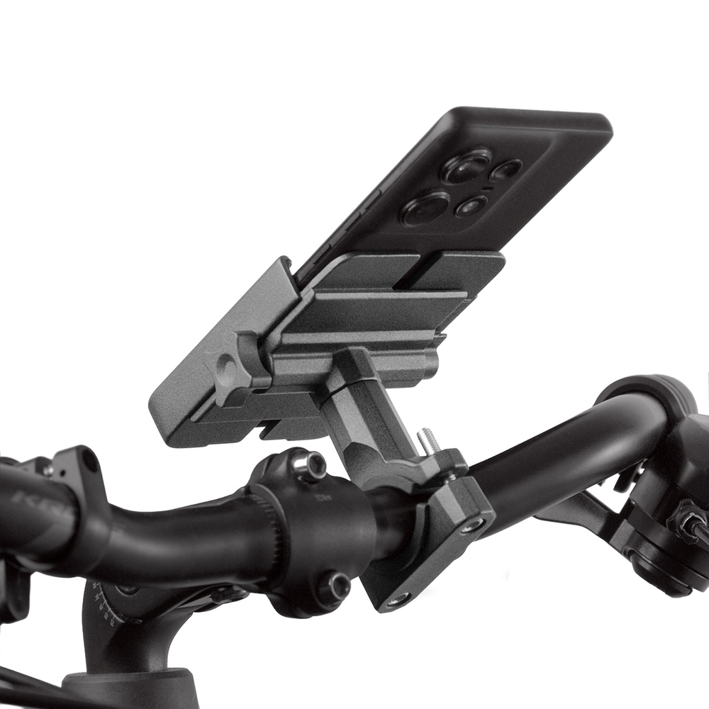 iTok webáruház - Wozinsky Wozinsky WBHBK3 fém telefontartó kerékpárhoz és rollerhez, fekete 2 Wozinsky metal bicycle phone holder, scooters black (WBHBK3)