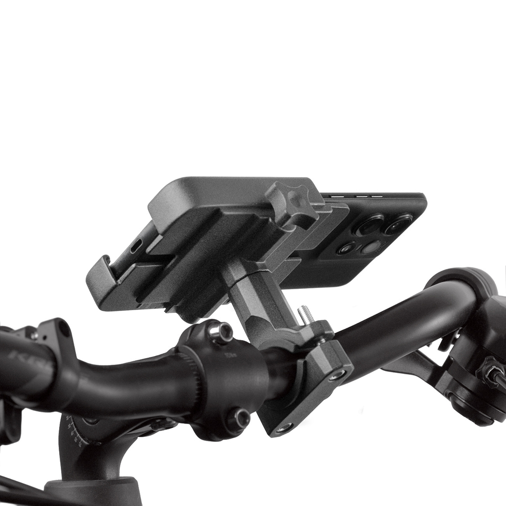 iTok webáruház - Wozinsky Wozinsky WBHBK3 fém telefontartó kerékpárhoz és rollerhez, fekete 3 Wozinsky metal bicycle phone holder, scooters black (WBHBK3)