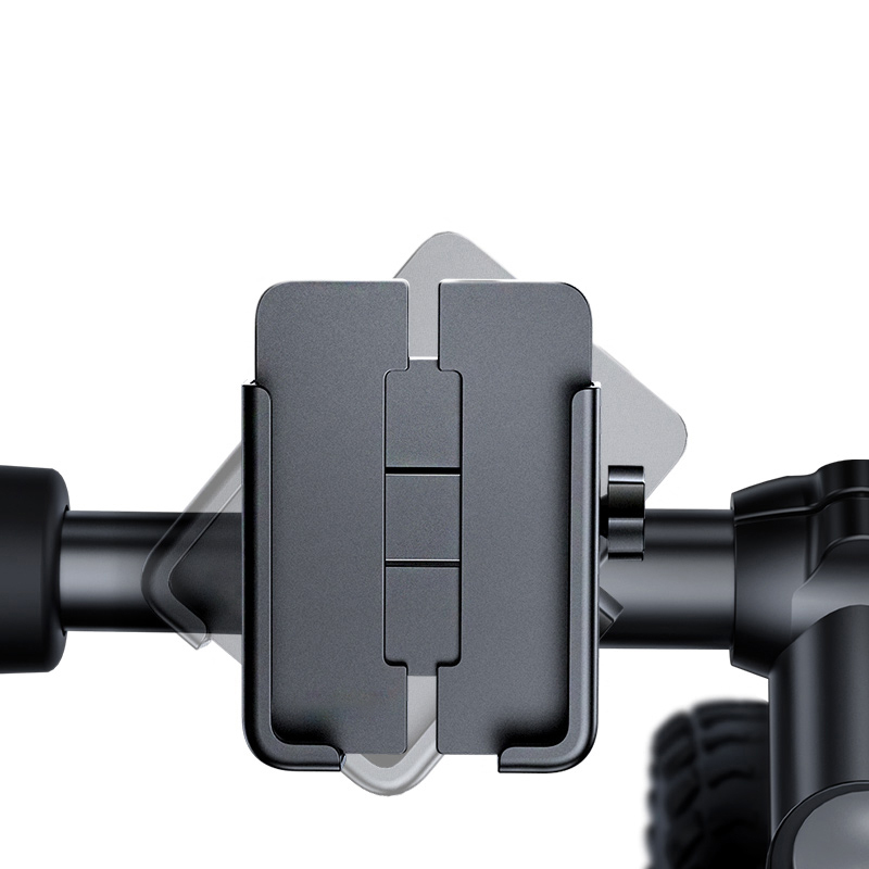 iTok webáruház - Wozinsky Wozinsky WBHBK3 fém telefontartó kerékpárhoz és rollerhez, fekete 4 Wozinsky metal bicycle phone holder, scooters black (WBHBK3)
