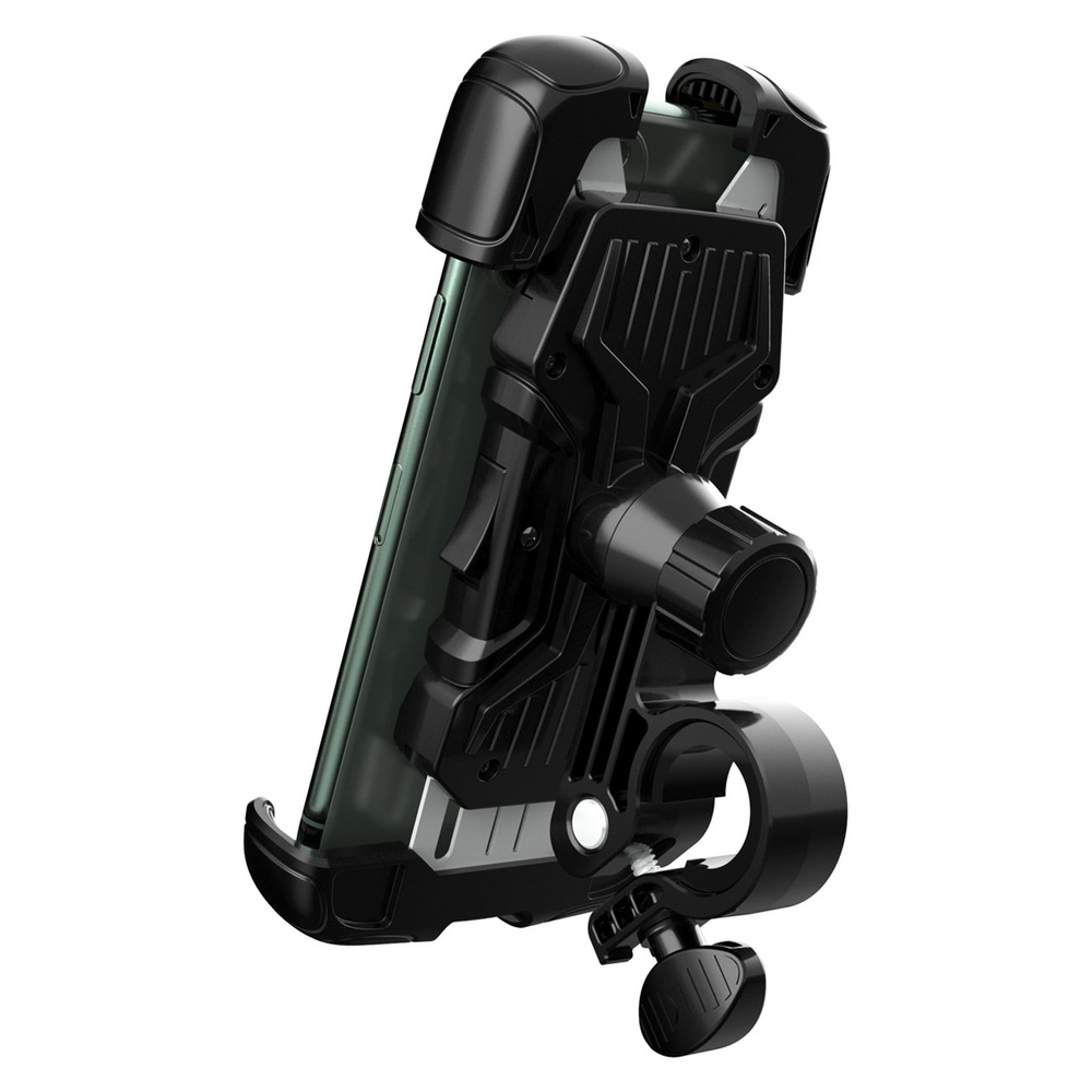 iTok webáruház - Wozinsky Wozinsky WBHBK6 erős telefontartó kerékpárhoz, motorhoz és rollerhez, fekete 2 Wozinsky strong phone holder for bicycle, motorcycle, scooter handlebars, black (WBHBK6)