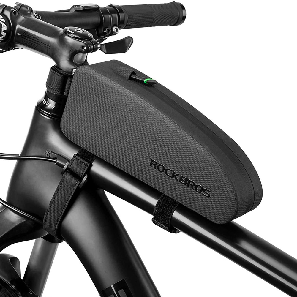 iTok webáruház - RockBros Rockbros AS-019-1 vízálló kerékpáros váztáska, 1,6 l (fekete) 1 Rockbros AS-019-1 bicycle frame bag waterproof 1.6 l (fekete)