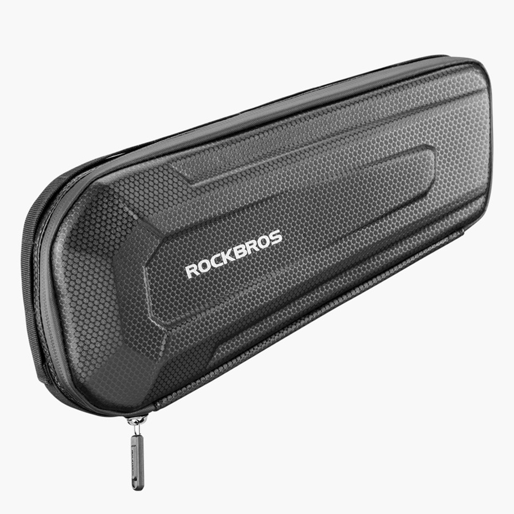 iTok webáruház - RockBros Rockbros B66 vízálló kerékpáros váztáska (fekete) 2 Rockbros B66 waterproof bicycle bag for frame (fekete)