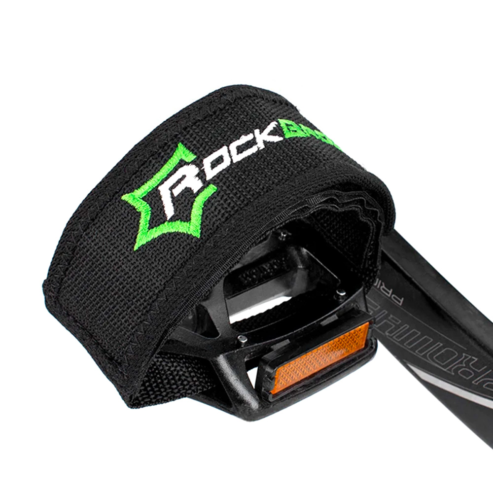 iTok webáruház - RockBros Rockbros GZT1001BK kerékpárpedál-pánt, 2 db (fekete) 1 Rockbros GZT1001BK Bicycle Pedal Straps 2 pcs (fekete)