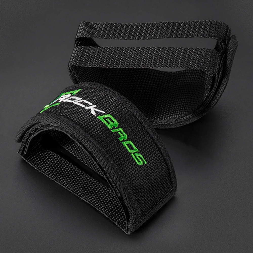 iTok webáruház - RockBros Rockbros GZT1001BK kerékpárpedál-pánt, 2 db (fekete) 4 Rockbros GZT1001BK Bicycle Pedal Straps 2 pcs (fekete)