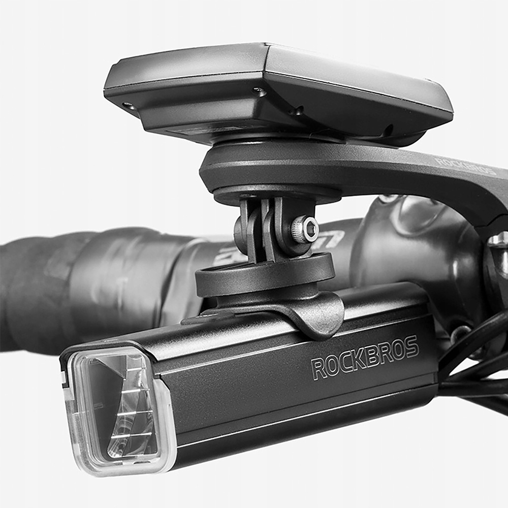 iTok webáruház - RockBros Rockbros 29210012001 kerékpáros Garmin kormányrögzítő (fekete) 5 Rockbros 29210012001 bicycle holder for Garmin handlebar (fekete)