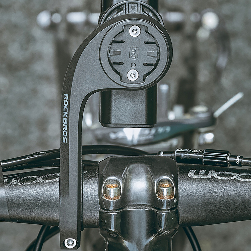 iTok webáruház - RockBros Rockbros 29210012001 kerékpáros Garmin kormányrögzítő (fekete) 6 Rockbros 29210012001 bicycle holder for Garmin handlebar (fekete)