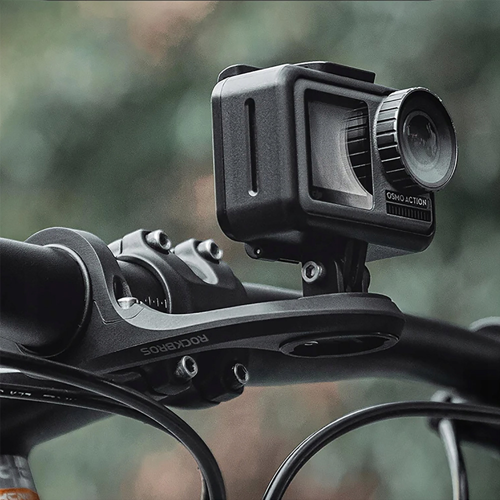 iTok webáruház - RockBros Rockbros 29210012001 kerékpáros Garmin kormányrögzítő (fekete) 8 Rockbros 29210012001 bicycle holder for Garmin handlebar (fekete)