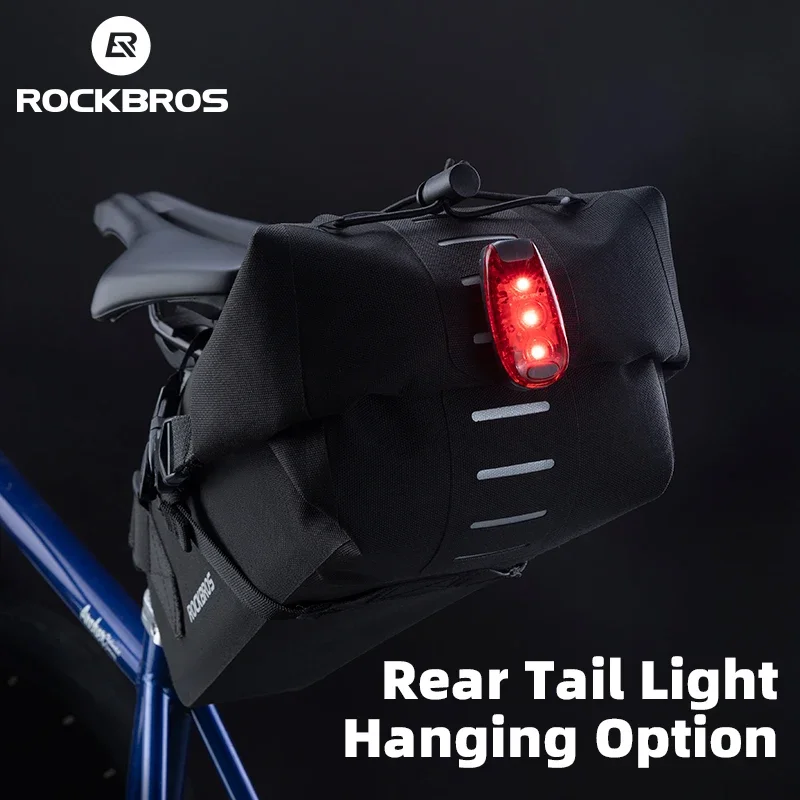 iTok webáruház - RockBros Rockbros 30130061001 kerékpáros táska 3 l (fekete) 6 Rockbros 30130061001 bicycle bag 3L (fekete)