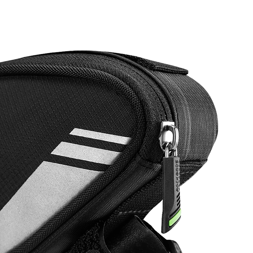 iTok webáruház - RockBros Rockbros B55-BK háromszög alakú kerékpáros váztáska 0,7 l (fekete) 6 Rockbros B55-BK bicycle bag for frame 0.7 l (fekete)