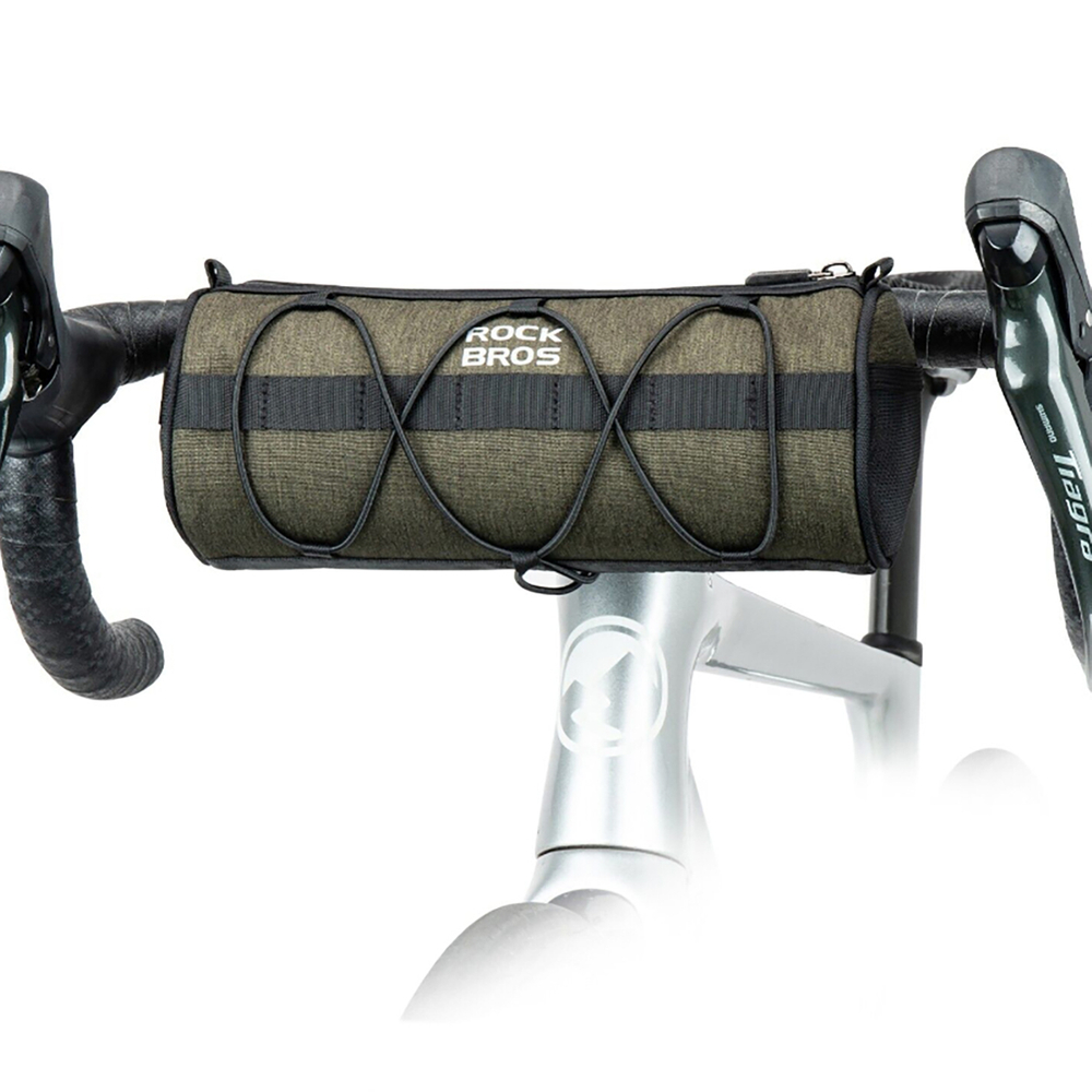 iTok webáruház - RockBros Rockbros 30110049001 kerékpáros táska (zöld) 2 Rockbros 30110049001 bicycle handlebar bag 2 l (zöld)