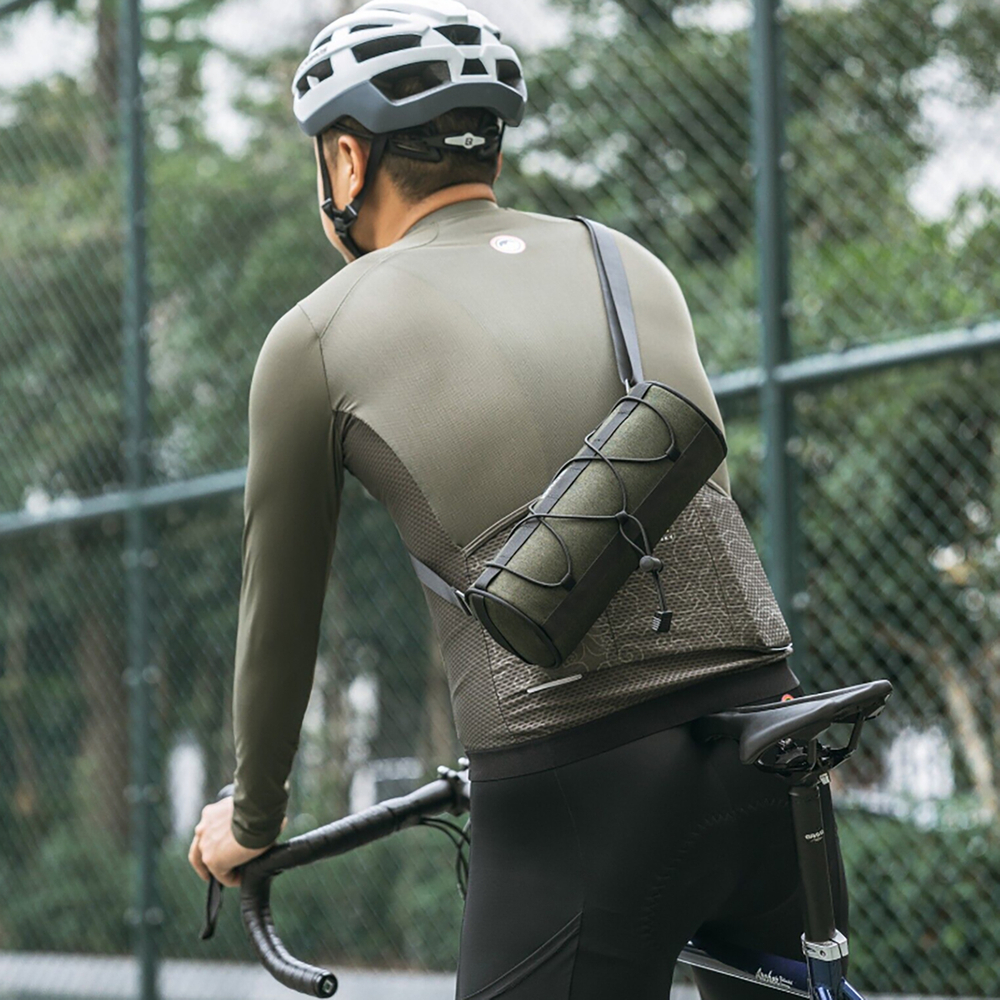 iTok webáruház - RockBros Rockbros 30110049001 kerékpáros táska (zöld) 6 Rockbros 30110049001 bicycle handlebar bag 2 l (zöld)