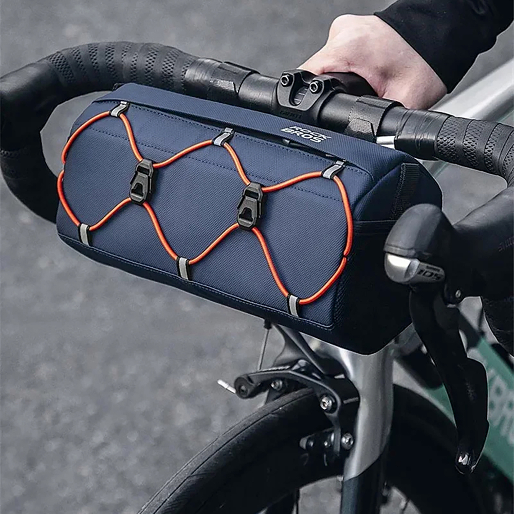 iTok webáruház - RockBros Rockbros 30110054002 kerékpáros kormánytáska 2,2 l (kék) 4 Rockbros 30110054002 bicycle handlebar bag 2.2 l (kék)
