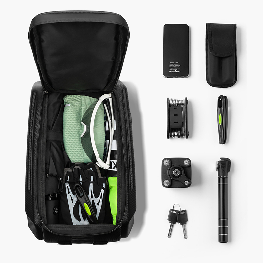 iTok webáruház - Wozinsky Wozinsky WSR-01B kerékpáros csomagtartótáska 9 l (fekete) 6 Wozinsky WSR-01B Bicycle Pannier for Trunk 9l (fekete)