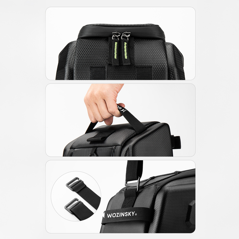 iTok webáruház - Wozinsky Wozinsky WSR-01B kerékpáros csomagtartótáska 9 l (fekete) 7 Wozinsky WSR-01B Bicycle Pannier for Trunk 9l (fekete)