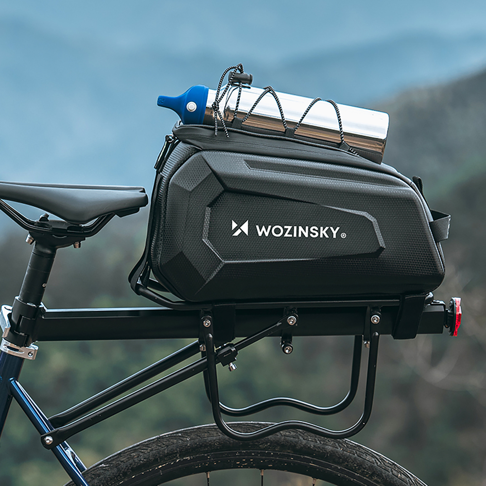 iTok webáruház - Wozinsky Wozinsky WSR-01B kerékpáros csomagtartótáska 9 l (fekete) 8 Wozinsky WSR-01B Bicycle Pannier for Trunk 9l (fekete)