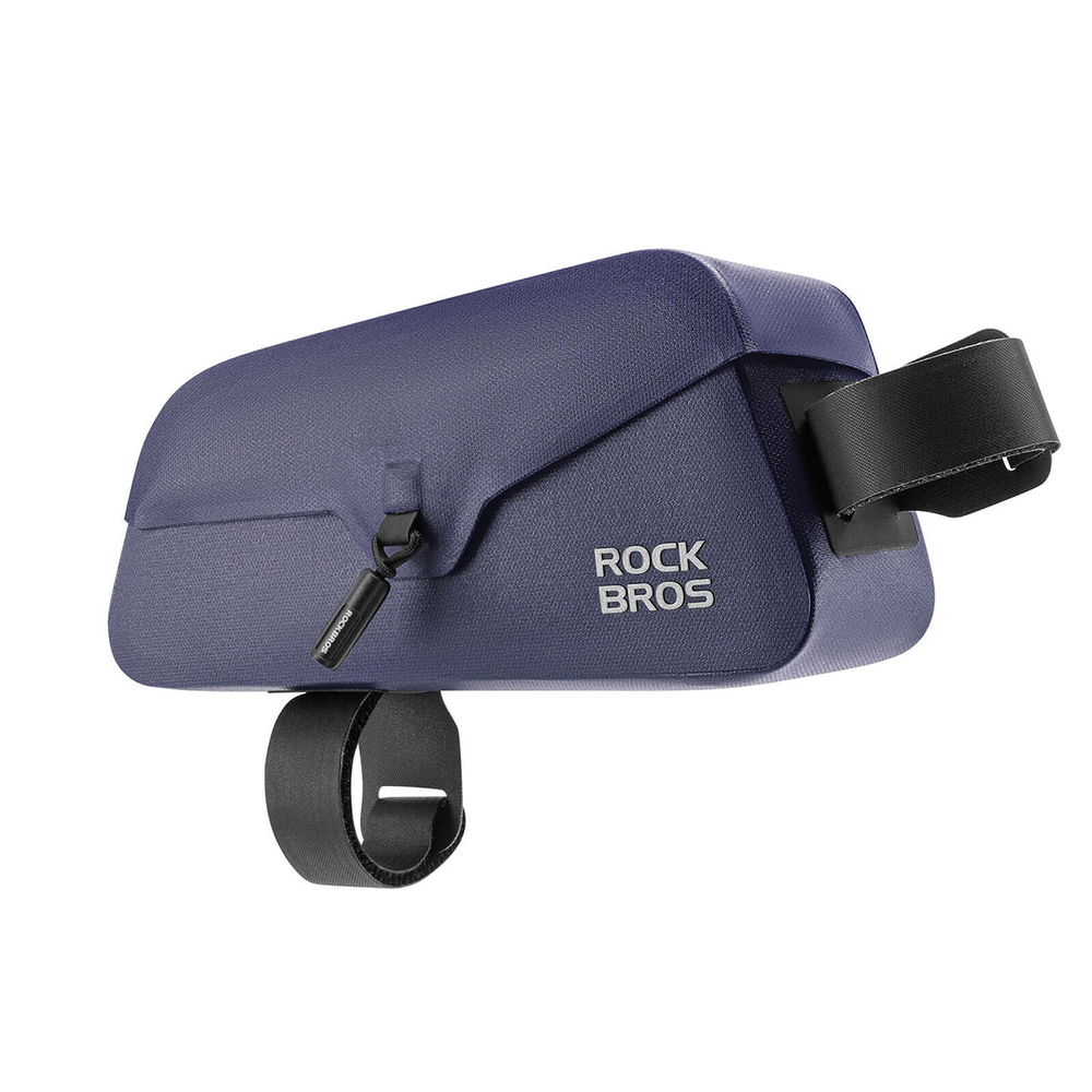 iTok webáruház - RockBros Rockbros 30120122006 vízálló kerékpáros váztáska 0,9 l (kék) 1 Rockbros 30120122006 Waterproof Bicycle Frame Bag with Magnetic Closure 0.9L (kék)