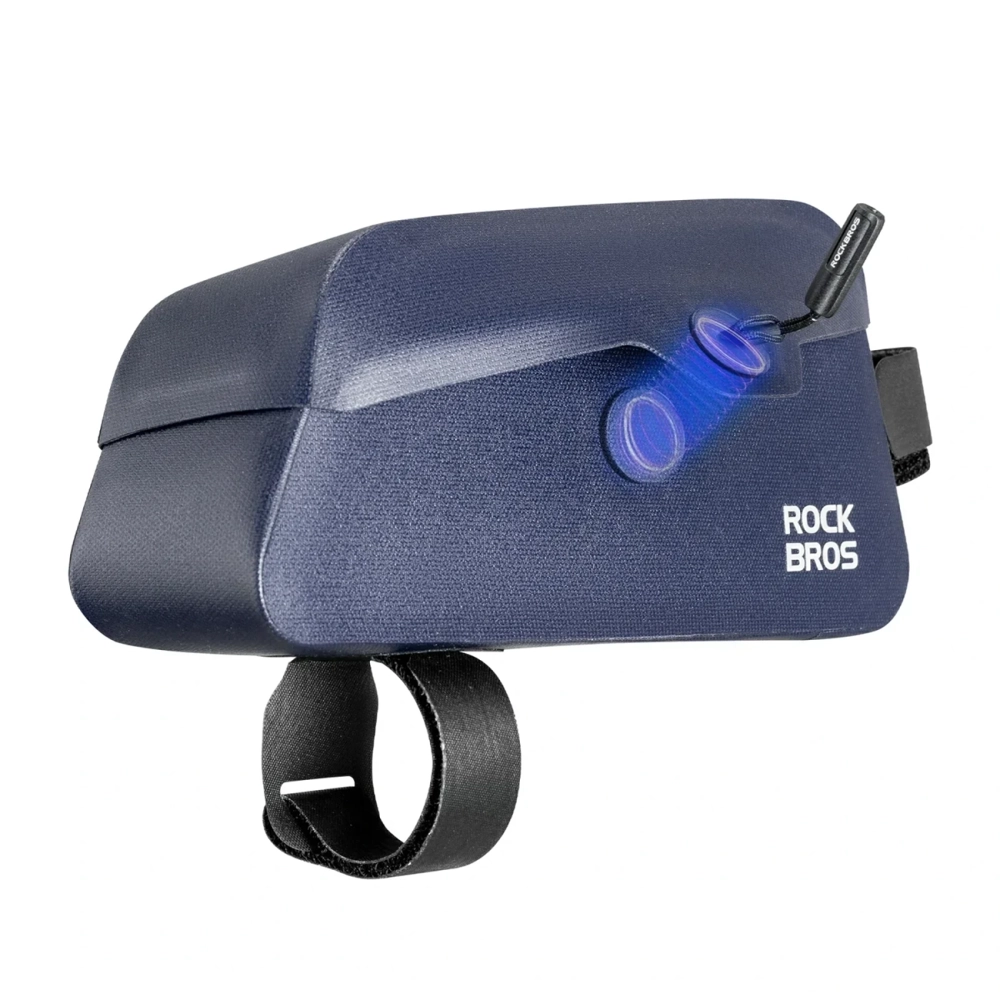 iTok webáruház - RockBros Rockbros 30120122006 vízálló kerékpáros váztáska 0,9 l (kék) 3 Rockbros 30120122006 Waterproof Bicycle Frame Bag with Magnetic Closure 0.9L (kék)