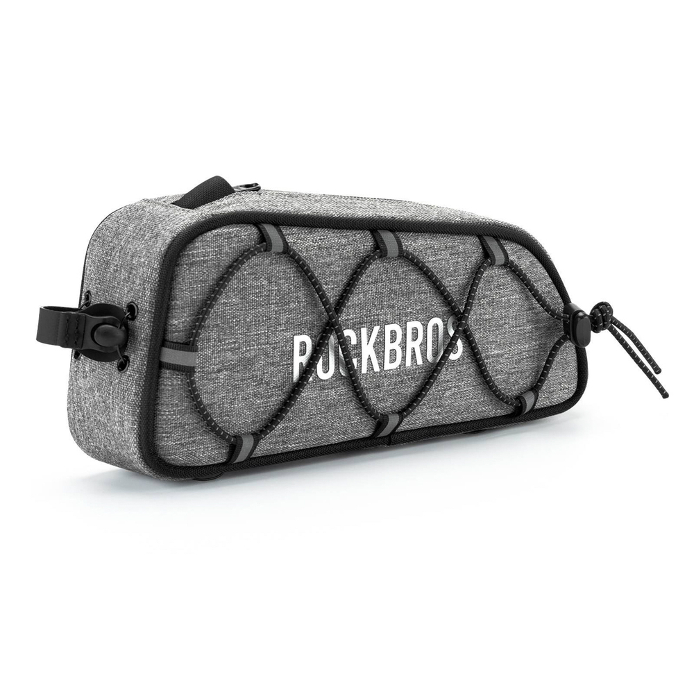 iTok webáruház - RockBros Rockbros 30120045003 ROAD TO SKY felső vázcsöves kerékpártáska (szürke) 2 Rockbros 30120045003 ROAD TO SKY bicycle bag for the top frame tube, waterproof, 0.7L (szürke)