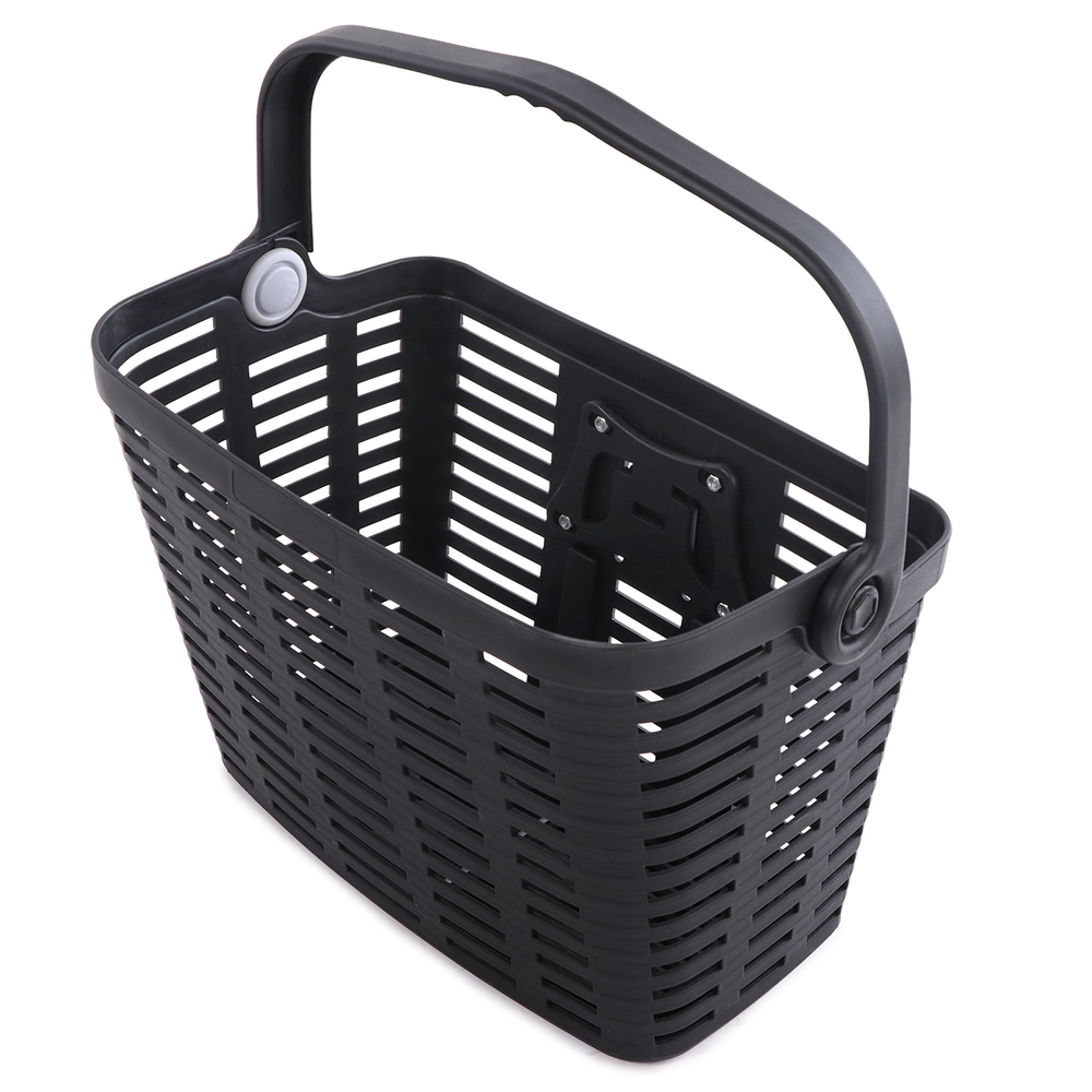 iTok webáruház - Wozinsky Wozinsky WKR-PK műanyag kerékpáros kosár (fekete) 1 Wozinsky WKR-PK plastic handlebar bicycle basket (fekete)