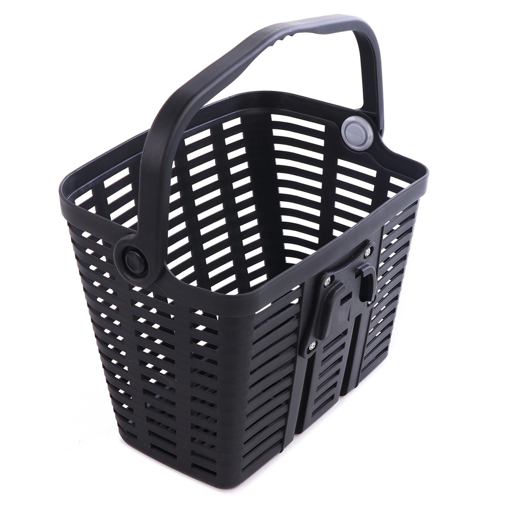 iTok webáruház - Wozinsky Wozinsky WKR-PK műanyag kerékpáros kosár (fekete) 4 Wozinsky WKR-PK plastic handlebar bicycle basket (fekete)